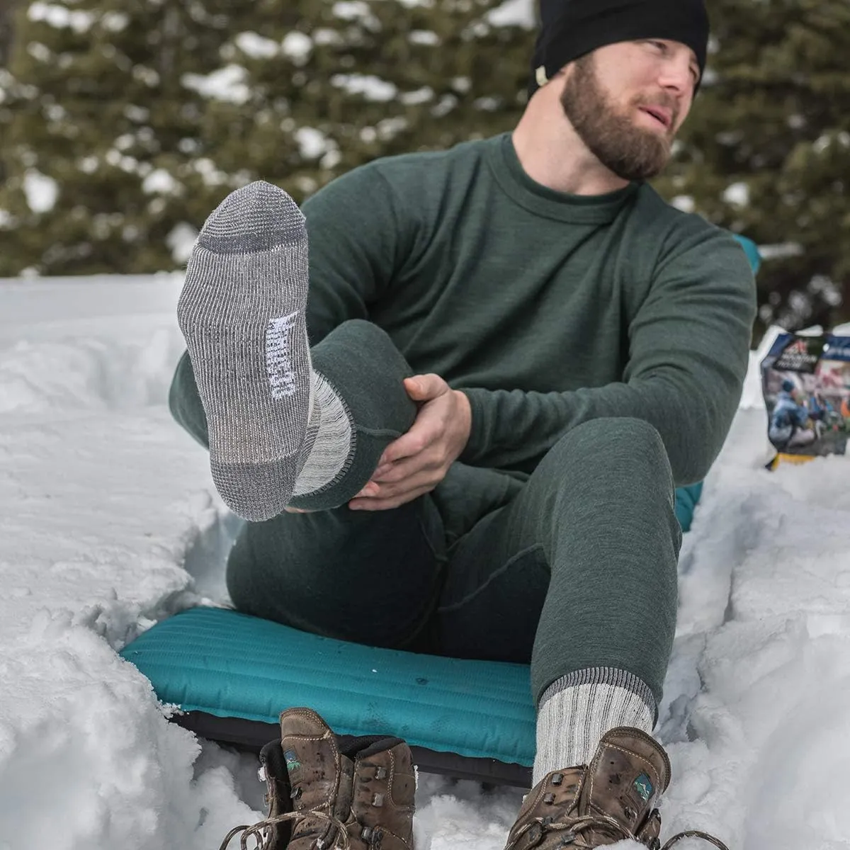 100% Merino Wool Bottoms Men's Base Layer Pants - Long Johns - Thermal Underwear