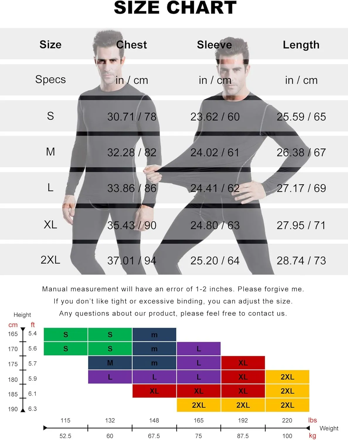 3 Pack Compression Shirts for Men Long Sleeve Football Undershirt Athletic Dry Shirts Performance Workout Baselayer