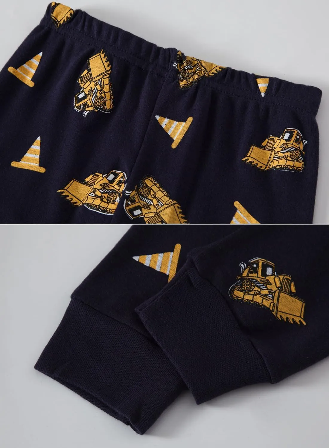 4 Pieces Boys Pajamas Toddler Boys Long Sleeve Cotton Pjs Kids Sleepwear Sets 24Months-12Years