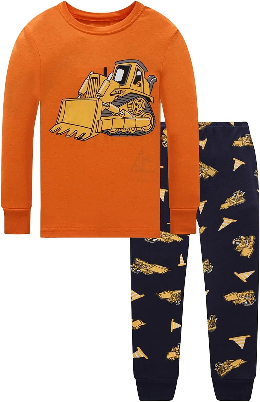 4 Pieces Boys Pajamas Toddler Boys Long Sleeve Cotton Pjs Kids Sleepwear Sets 24Months-12Years