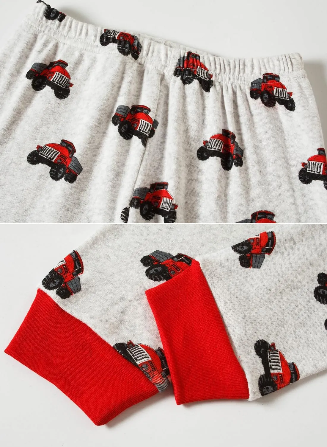 4 Pieces Boys Pajamas Toddler Boys Long Sleeve Cotton Pjs Kids Sleepwear Sets 24Months-12Years