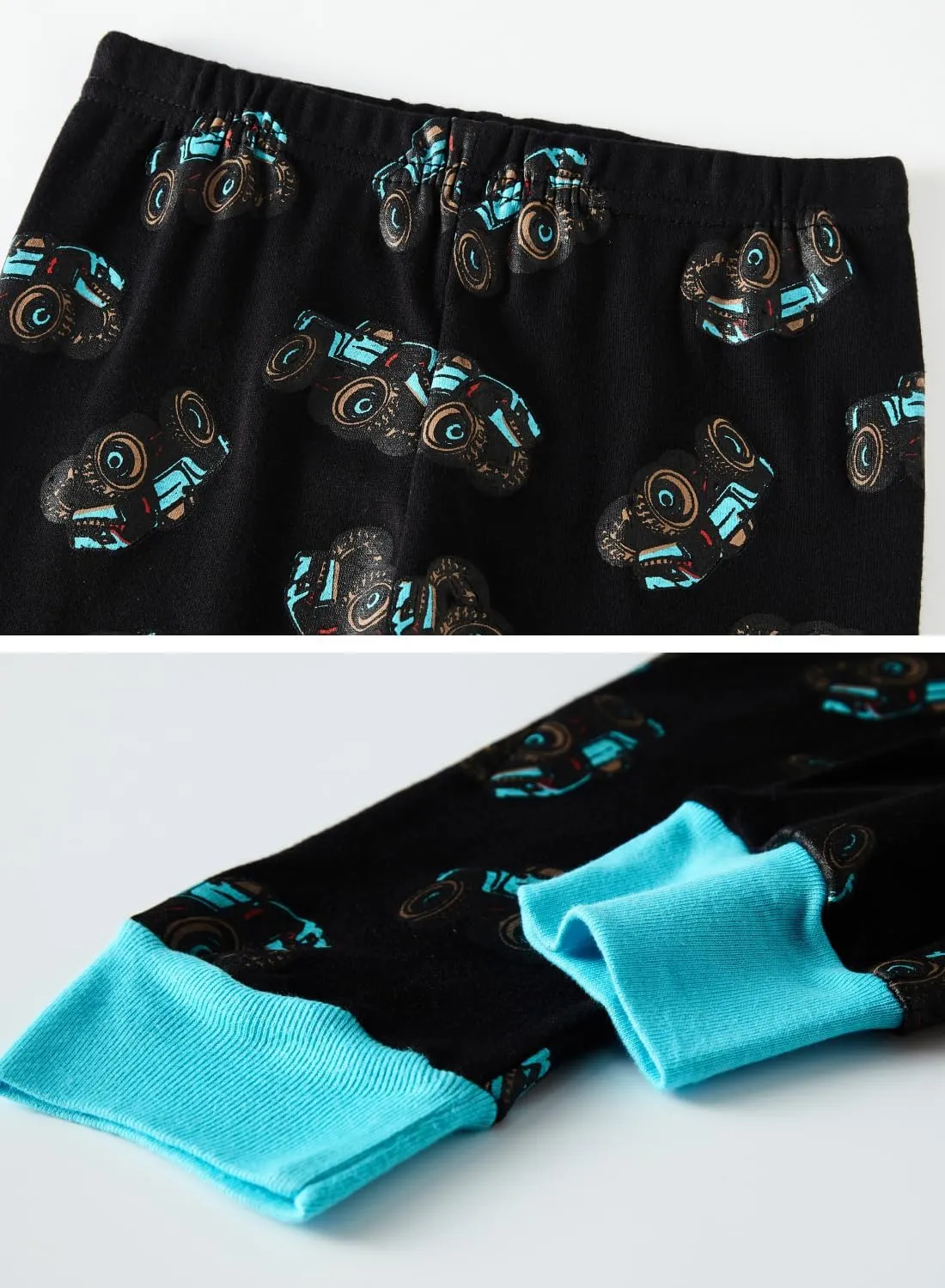 4 Pieces Boys Pajamas Toddler Boys Long Sleeve Cotton Pjs Kids Sleepwear Sets 24Months-12Years