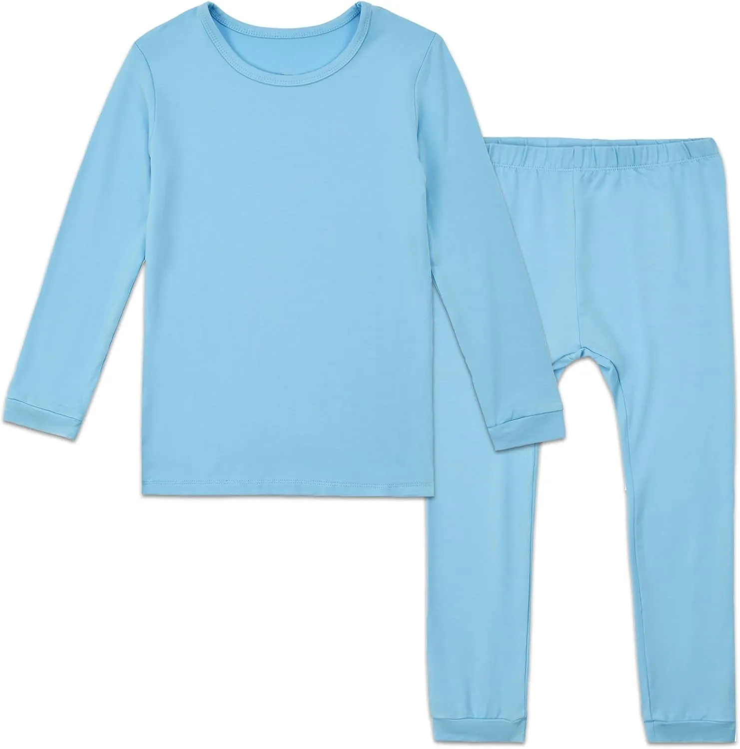 Aablexema Toddler Long Sleeve Pajama Set Rayon,Kids 2pcs Sleepwear Jammies Set