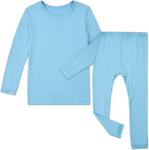 Aablexema Toddler Long Sleeve Pajama Set Rayon,Kids 2pcs Sleepwear Jammies Set