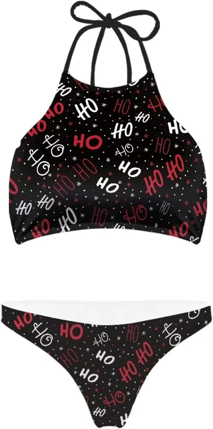 Agoviwo Sexy Graphic Bikini Sets for Women Bathing Suit for Women 2 Piece Bikini Cheeky Bikini Sets