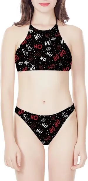 Agoviwo Sexy Graphic Bikini Sets for Women Bathing Suit for Women 2 Piece Bikini Cheeky Bikini Sets