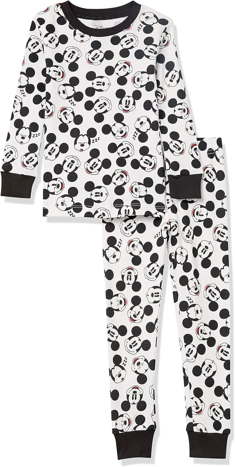 Amazon Essentials Disney | Marvel | Star Wars Boys and Toddlers' Snug-Fit Cotton Pajama Sleepwear Sets, Multipacks