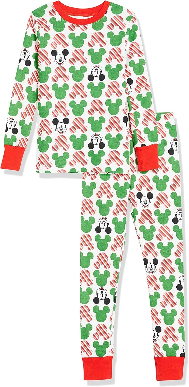 Amazon Essentials Disney | Marvel | Star Wars Boys and Toddlers' Snug-Fit Cotton Pajama Sleepwear Sets, Multipacks