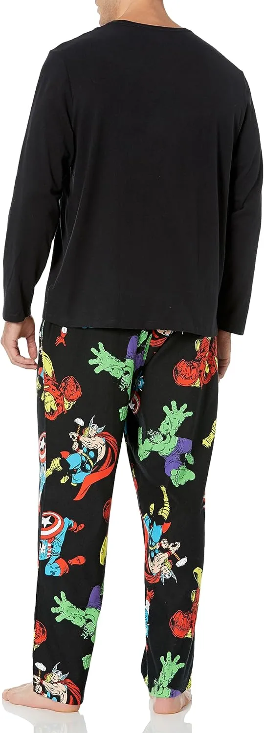 Amazon Essentials Disney | Marvel | Star Wars Men's Flannel Pajama Sleep Sets