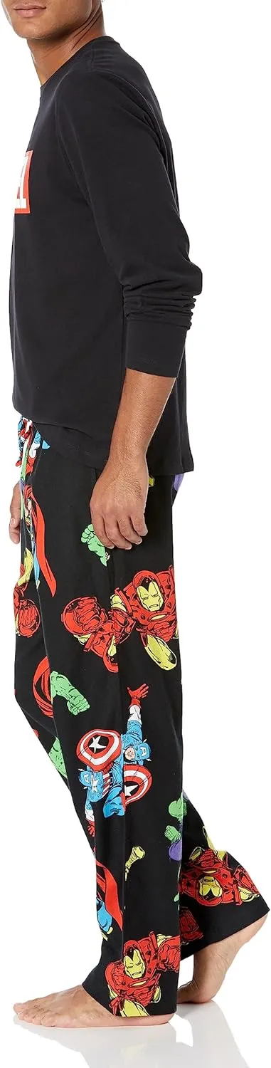 Amazon Essentials Disney | Marvel | Star Wars Men's Flannel Pajama Sleep Sets