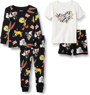 Amazon Essentials Unisex Babies, Toddlers and Kids' Snug-Fit Cotton Pajama Sleepwear Sets