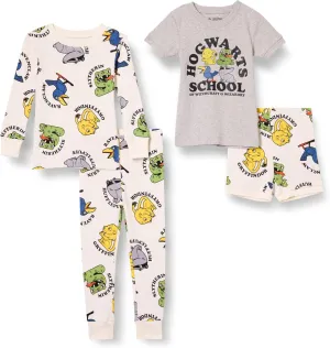 Amazon Essentials Unisex Babies, Toddlers and Kids' Snug-Fit Cotton Pajama Sleepwear Sets