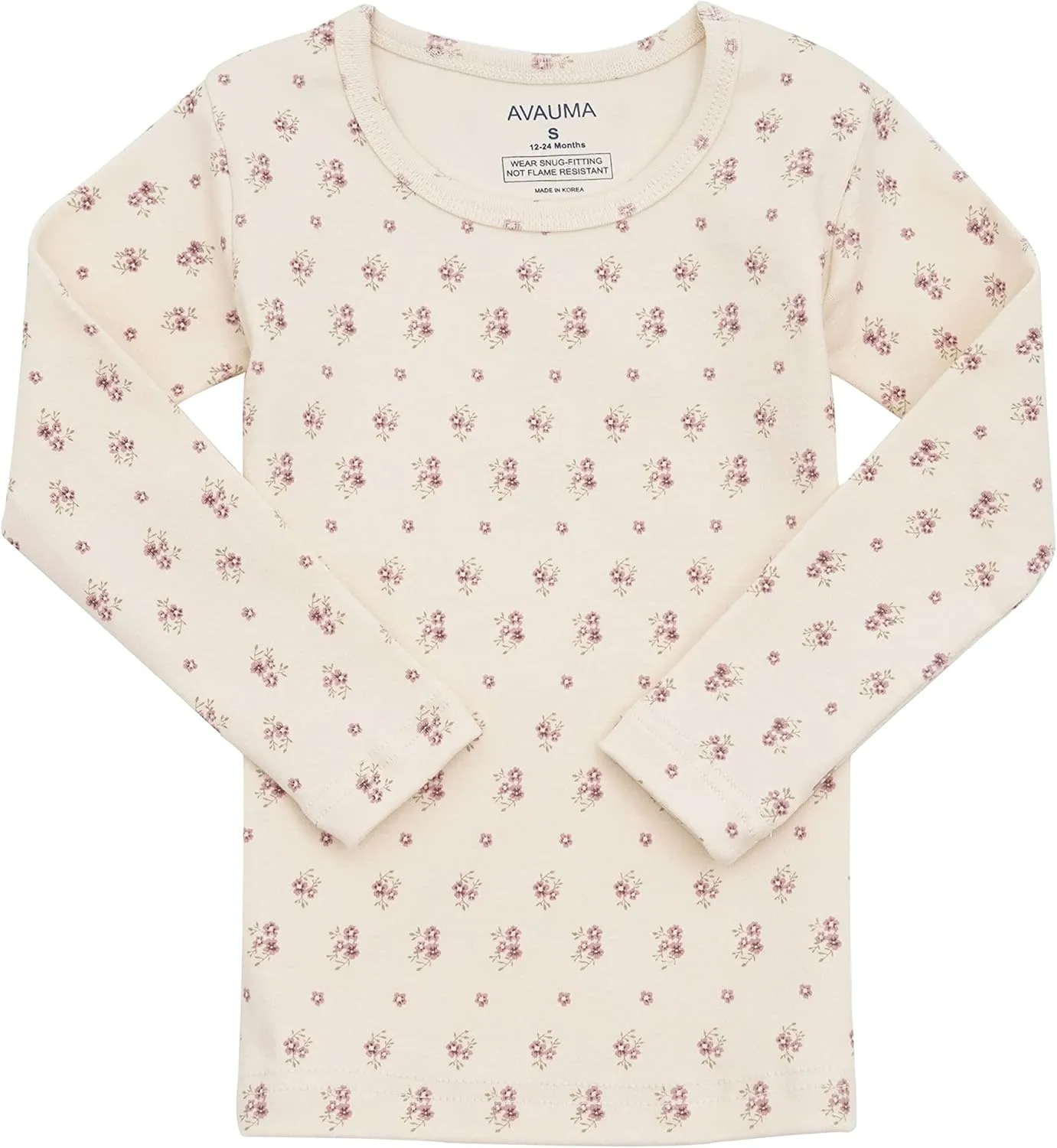 AVAUMA Baby Boys Girls Pajama Set 6M-7T Kids Cute Toddler Snug fit Pattern Design Pjs Cotton Sleepwear
