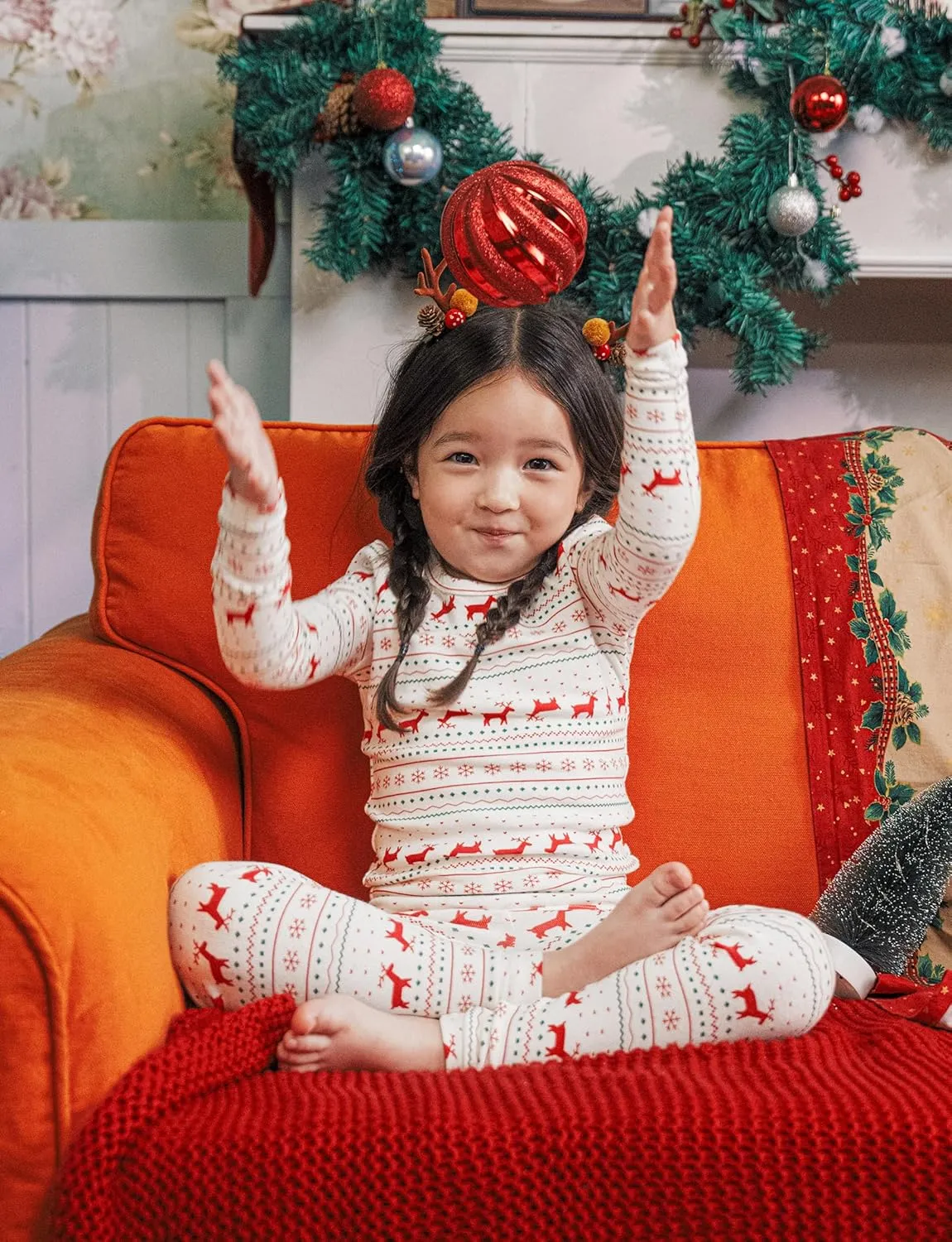 AVAUMA Toddler Pajamas Baby Boys Girls Pajama Set 6M-10Y Kids Cute Snug fit Christmas Pattern Design Pjs Cotton Sleepwear
