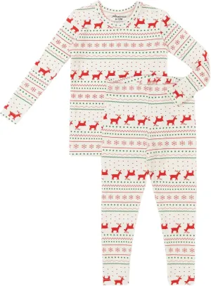AVAUMA Toddler Pajamas Baby Boys Girls Pajama Set 6M-10Y Kids Cute Snug fit Christmas Pattern Design Pjs Cotton Sleepwear