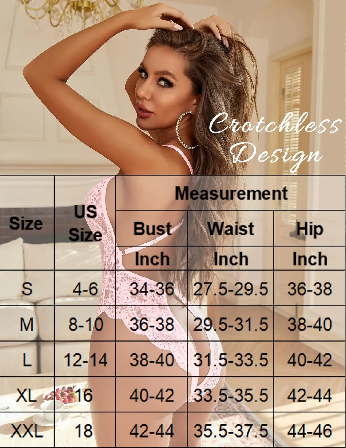 Avidlove Sexy Lingerie for Women Lace Teddy Lingerie One Piece Lingerie Bodysuit