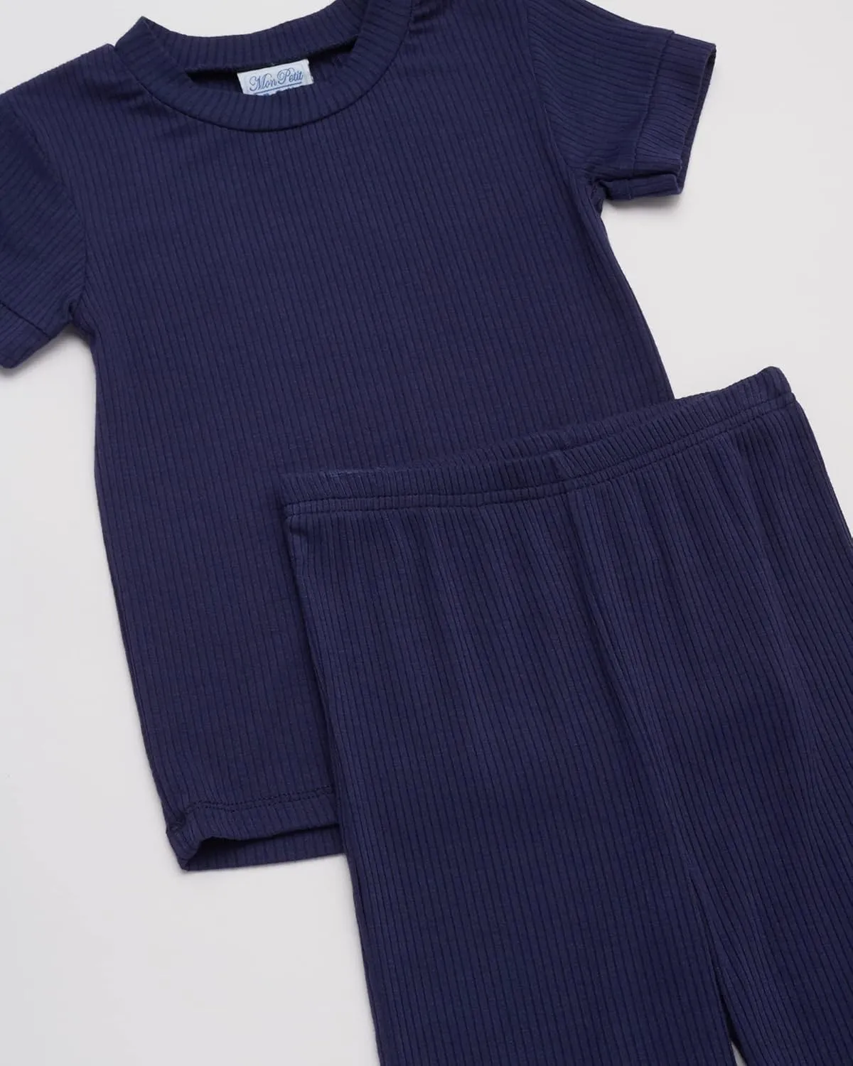 Baby Boys' Pajama Set - 8 Piece Rib Knit Sleepwear Shirt and Pajama Shorts (12M-7)