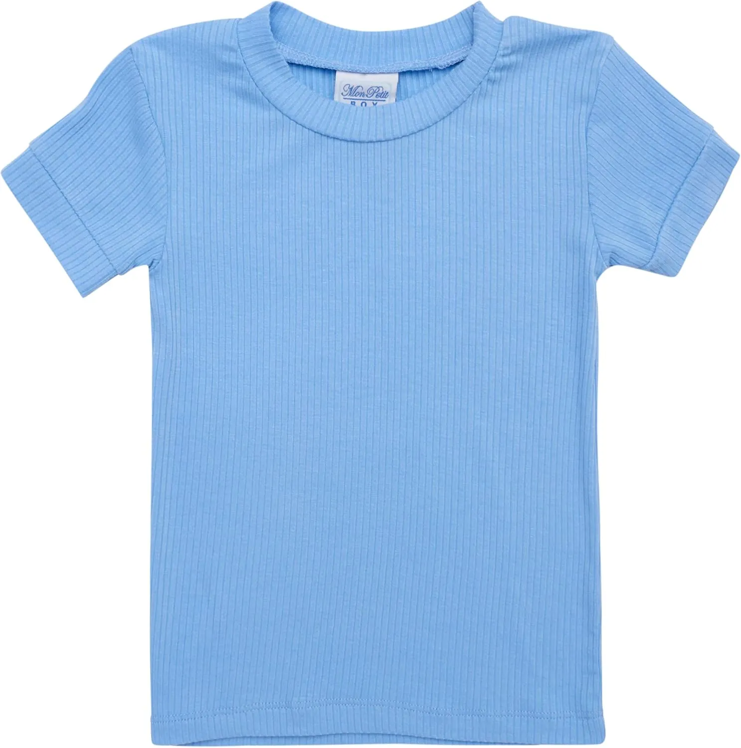 Baby Boys' Pajama Set - 8 Piece Rib Knit Sleepwear Shirt and Pajama Shorts (12M-7)