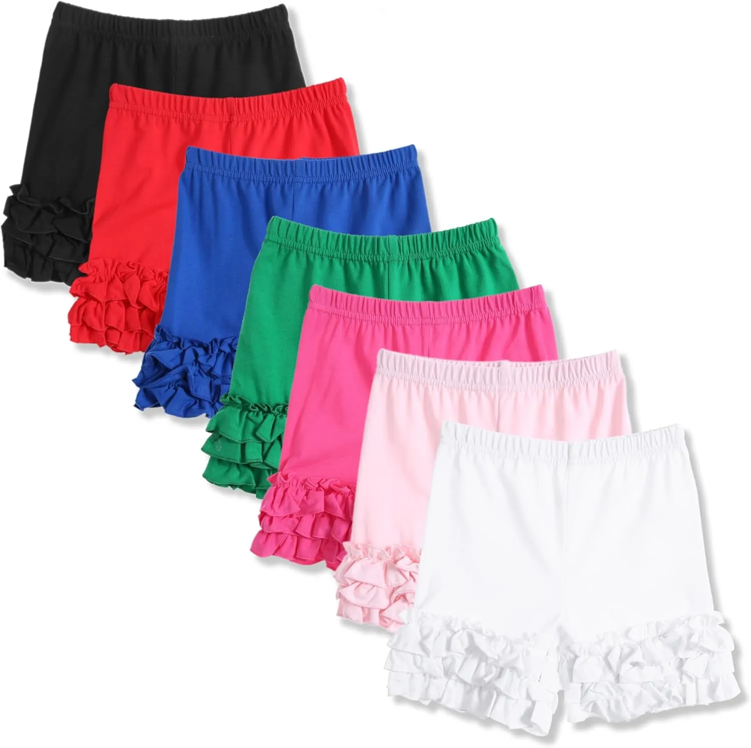 Baby Toddler Girls Ruffles Shorts Little Girls Bottoms Cotton Pants 3 Months-6T