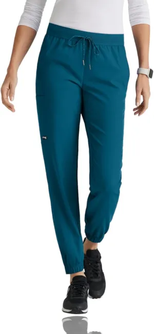 BARCO Grey's Anatomy Spandex Stretch Direct - Dash Scrub Jogger for Women, Elastic Waist Yoga Style Women's Scrub Pant