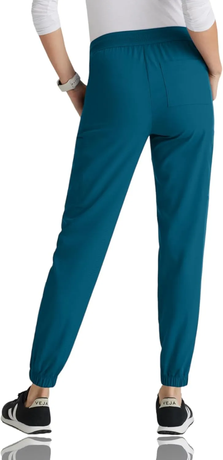 BARCO Grey's Anatomy Spandex Stretch Direct - Dash Scrub Jogger for Women, Elastic Waist Yoga Style Women's Scrub Pant