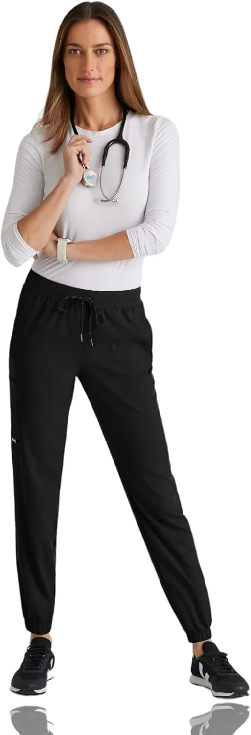 BARCO Grey's Anatomy Spandex Stretch Direct - Dash Scrub Jogger for Women, Elastic Waist Yoga Style Women's Scrub Pant