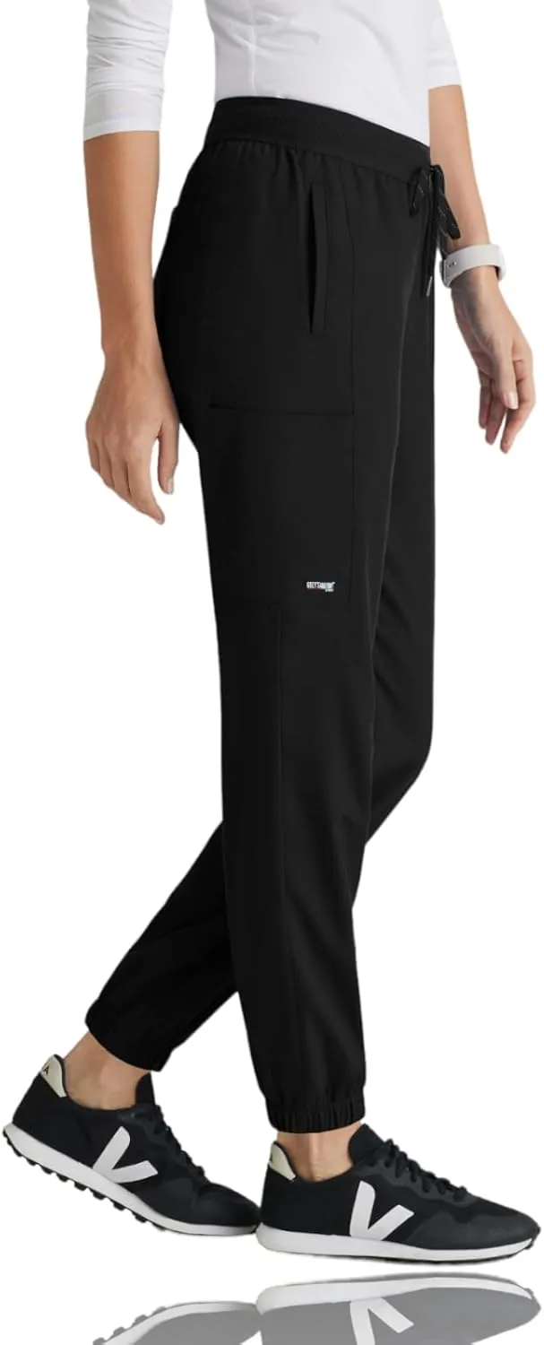 BARCO Grey's Anatomy Spandex Stretch Direct - Dash Scrub Jogger for Women, Elastic Waist Yoga Style Women's Scrub Pant