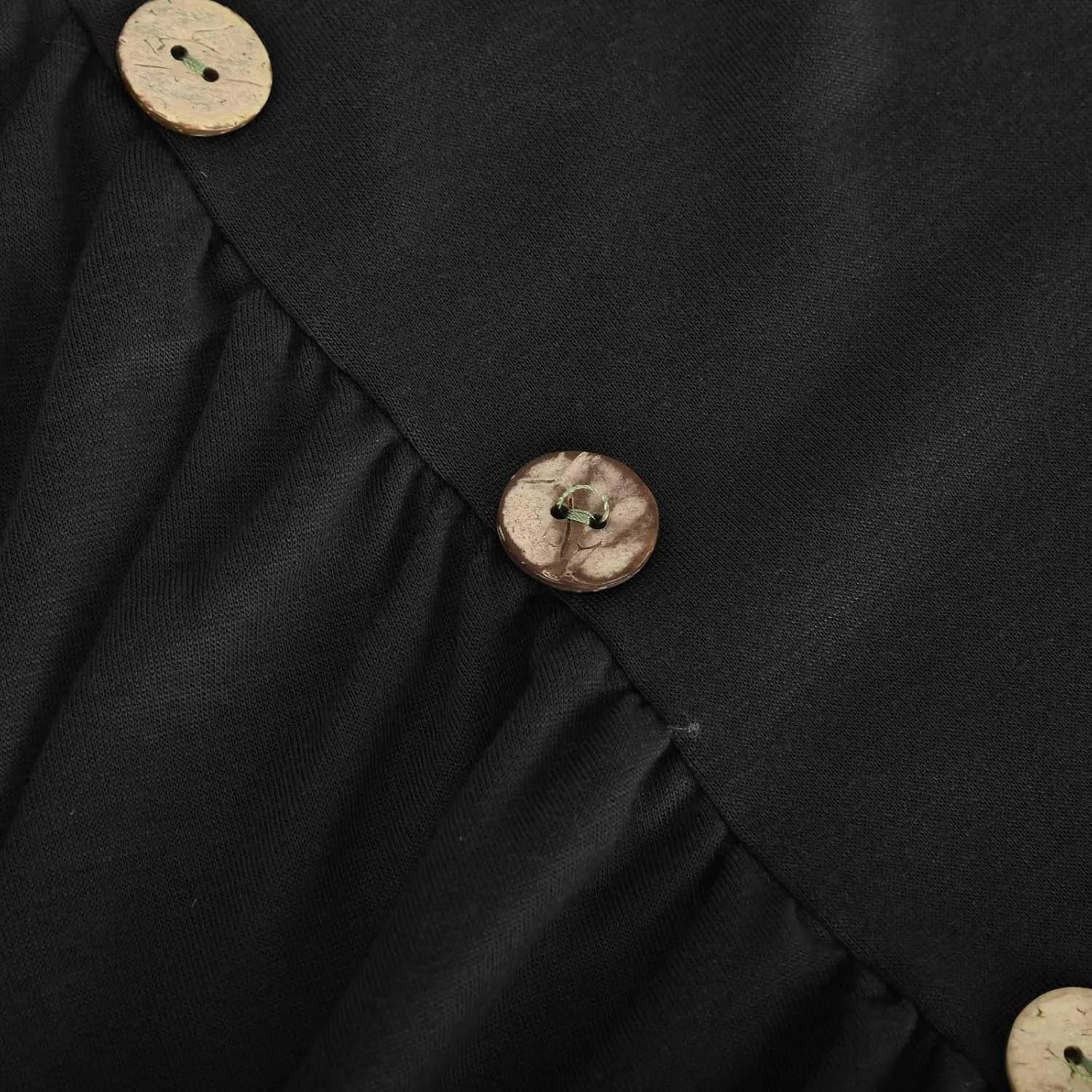 Binmer Ruched Button Decor Tank Top for Womens 2024 Trendy V Neck Shirts Casual Solid Party Club Vest Summer Sleeveless Tees