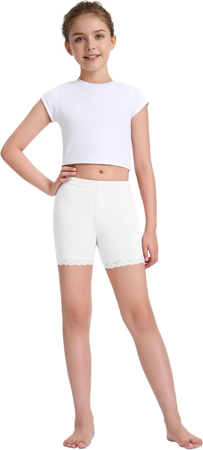 BOOPH Lace Bike Short Girls Dance Undershorts Underwear for Play or Underdress
