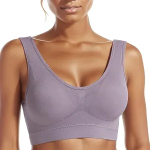 Bra for Women Wirefree Bras Workout Running Everyday Bra Padded Sleeping Bras Bralette