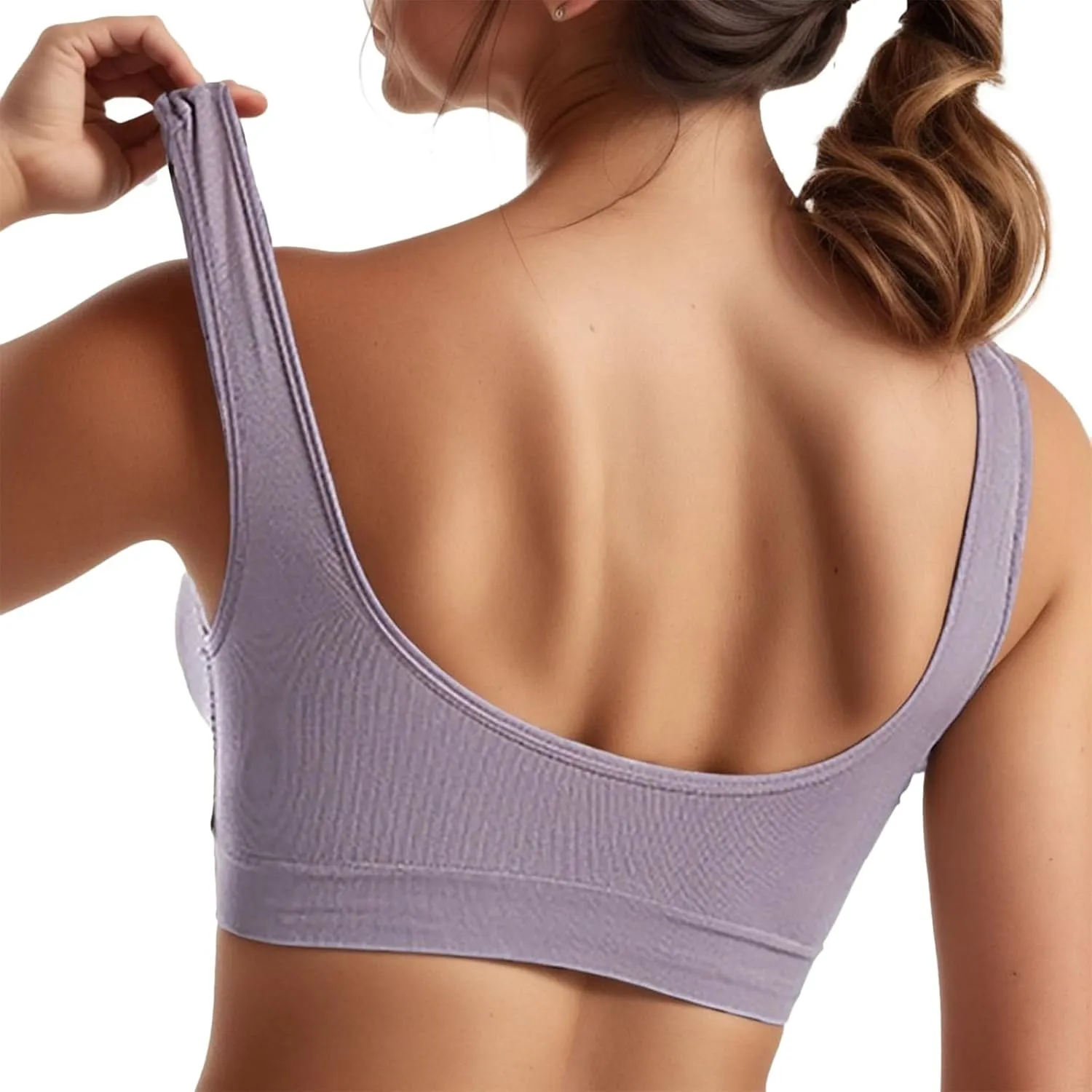 Bra for Women Wirefree Bras Workout Running Everyday Bra Padded Sleeping Bras Bralette