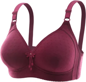 Bras for Women No Underwire Full Coverage Bra Comfortable Seamless Wireless Bras Adjustable Straps Everyday Bra