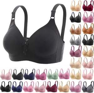 Bras for Women No Underwire Full Coverage Bra Comfortable Seamless Wireless Bras Adjustable Straps Everyday Bra