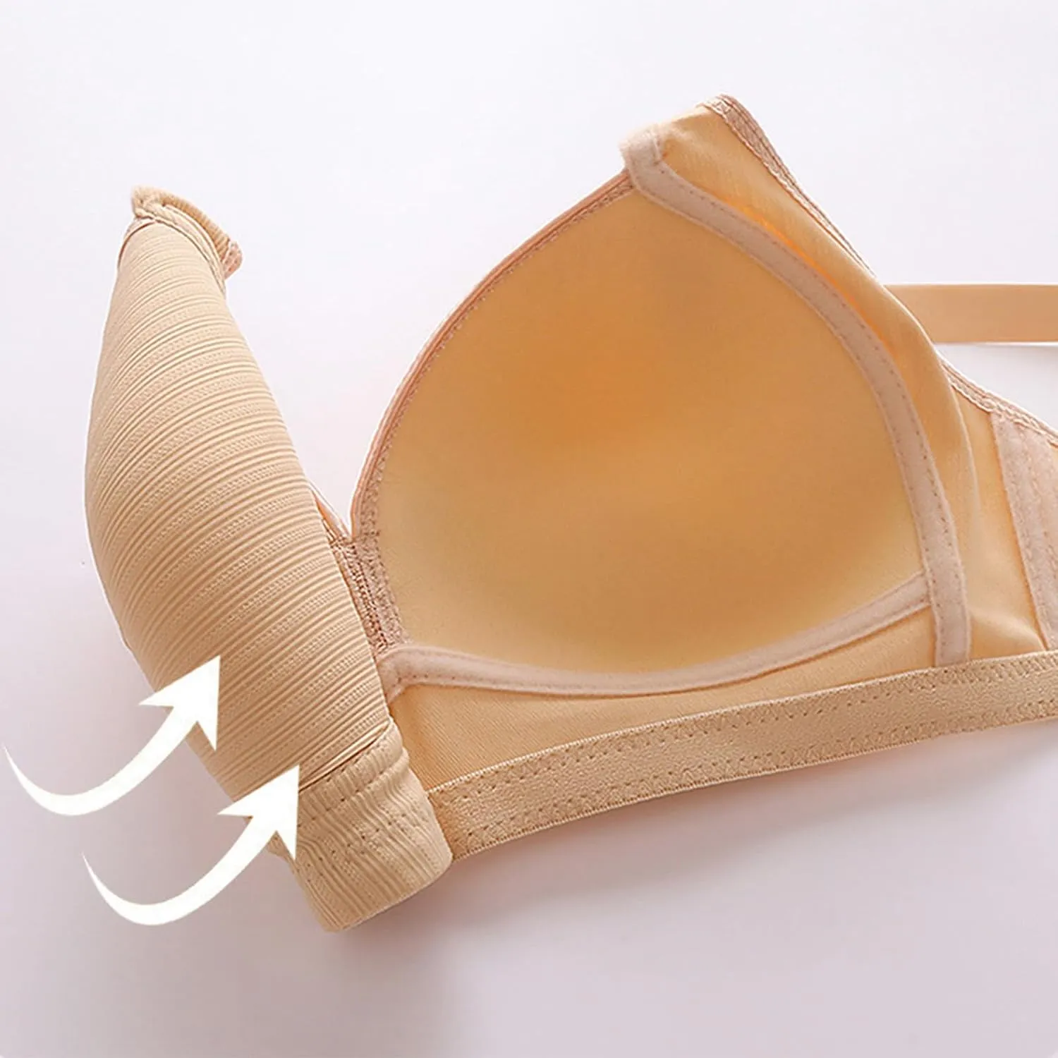Bras for Women Sexy V Neck No Underwire Full Coverage and Lift Bra Large Breasts Comfortable Daily Wear Bras