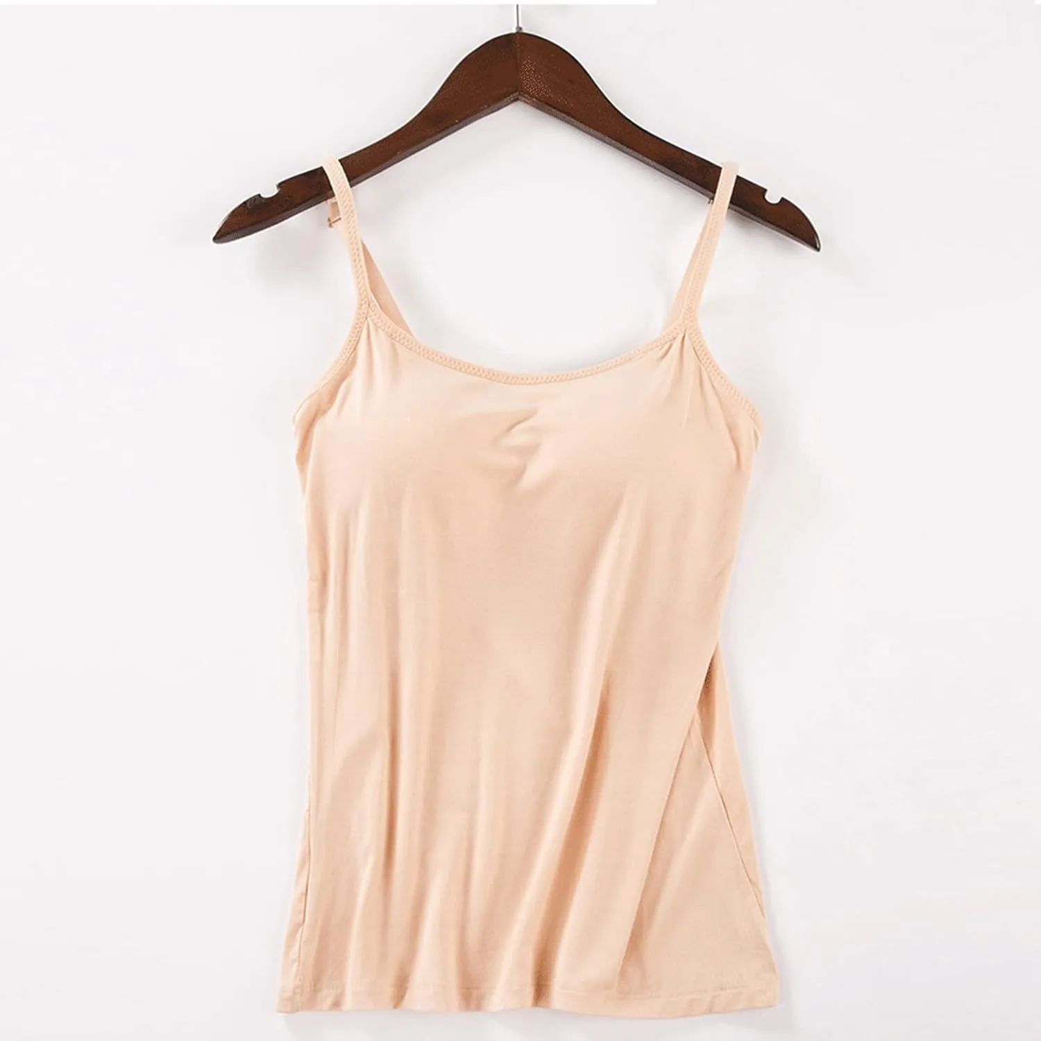 Camisole Tops for Women Built in Bra Spaghetti Strap Shelf Bra Tank Tops Sports Yoga Plus Size Underwear Camisoles