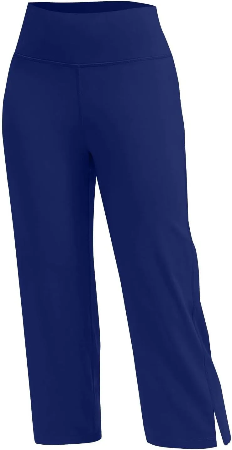 Capri Yoga Pants for Women Dressy Casual Soft High Waisted Tummy Control Wide Leggings Workout with Pockets