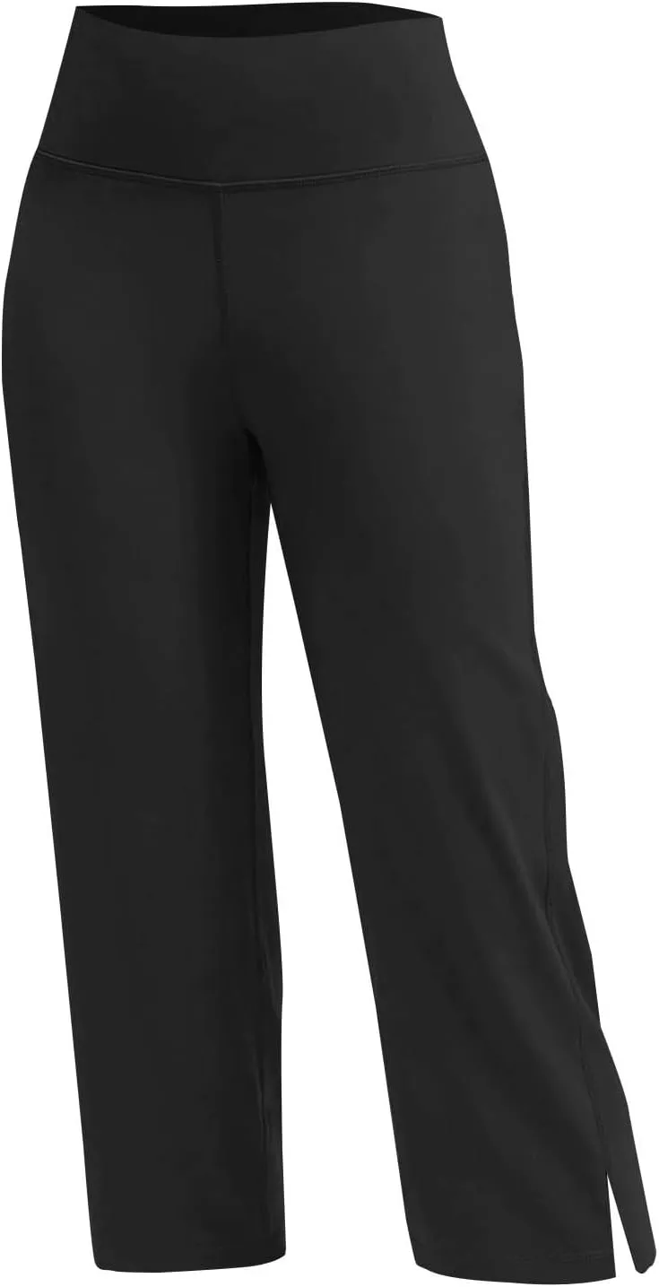 Capri Yoga Pants for Women Dressy Casual Soft High Waisted Tummy Control Wide Leggings Workout with Pockets