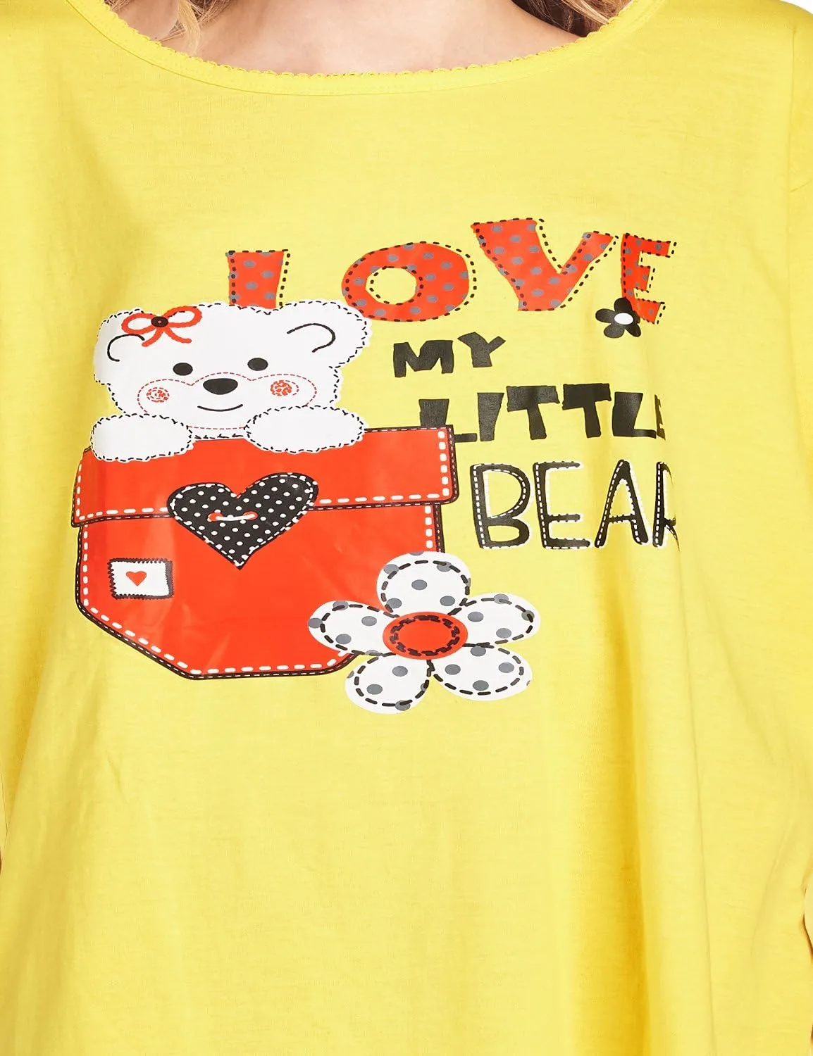 Casual Nights Short Sleeve Nightgowns for Women - Sleep Shirts Soft Cotton Blend Oversized One Size Dorm Night Shirts