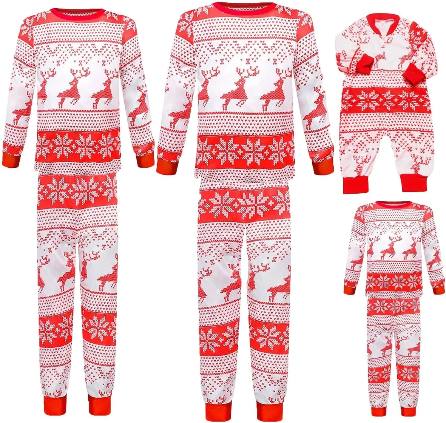 Christmas Pajamas,Family Christmas Pjs Matching Sets Holiday Jammies Letter Print Top and Plaid Pants Xmas Sleepwear