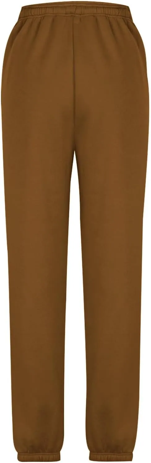 Cinch Bottom Sweatpants for Women Casual High Waisted Athletic Jogger Pants Baggy Workout Lounge Trousers with Pockets