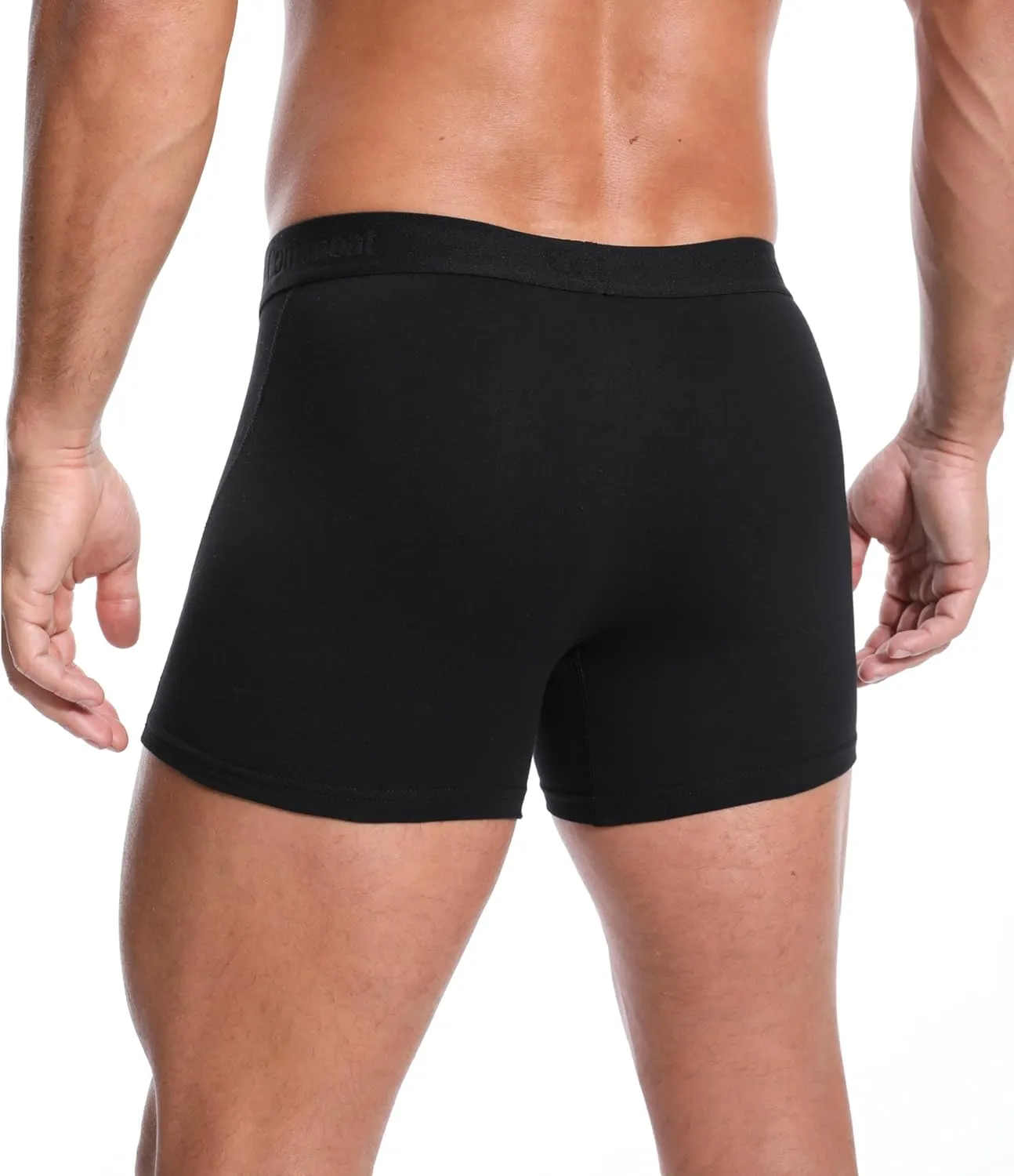 Comfneat Men's 6-Pack Trunks Cotton Spandex Underwear