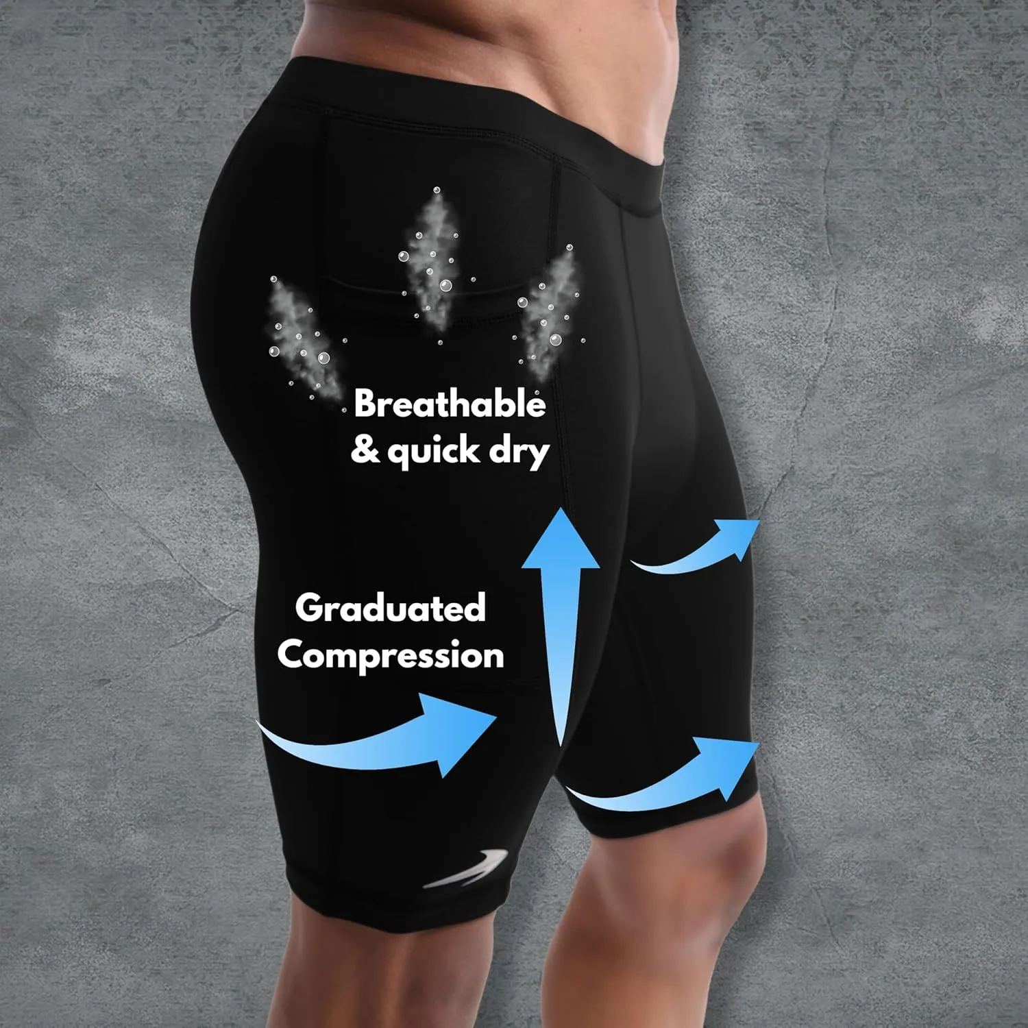 Compression Shorts Men for Biking, Running | Athletic Mens Underwear for Workout