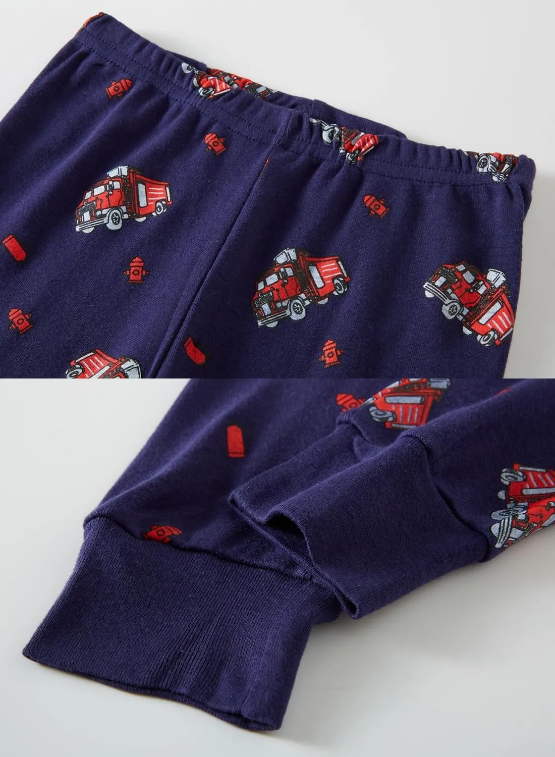 Cotton 4 Piece Pajamas Boys Long Sleeve Sets Toddler Boys Pjs Kids Sleepwear Sets