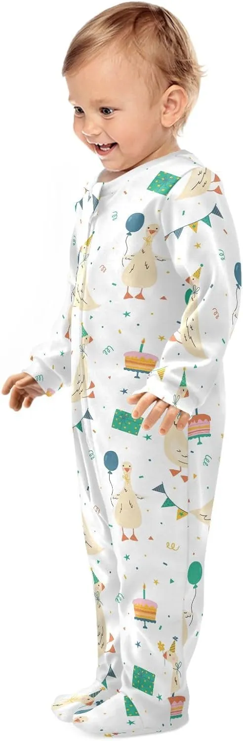 Dussdil Baby One-Piece Footies Newborn Rompers Pajamas Cotton Footed Pjs for Sleep Play Boys Girls 3 6 9 12 18M