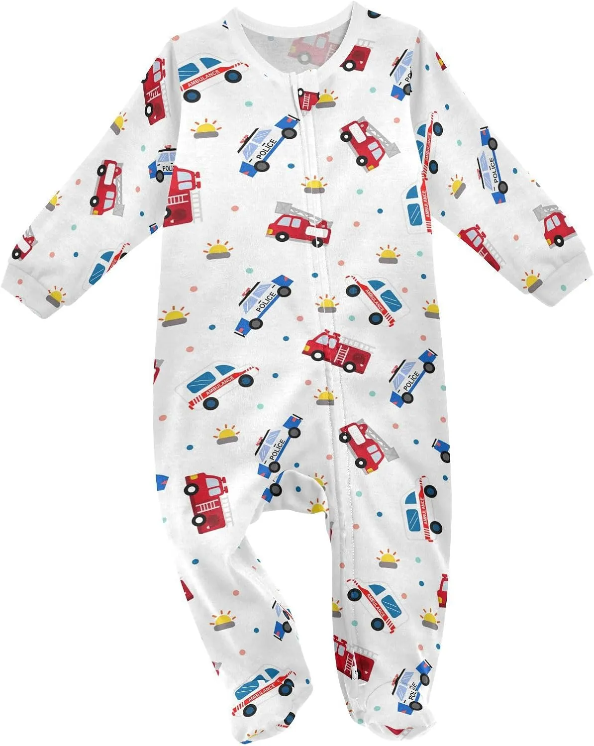 Dussdil Baby One-Piece Footies Newborn Rompers Pajamas Cotton Footed Pjs for Sleep Play Boys Girls