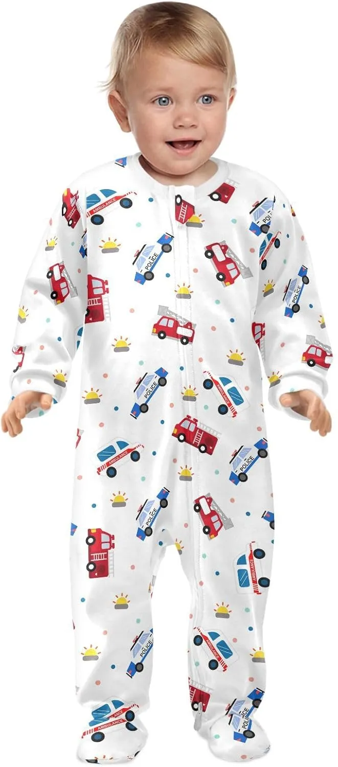 Dussdil Baby One-Piece Footies Newborn Rompers Pajamas Cotton Footed Pjs for Sleep Play Boys Girls