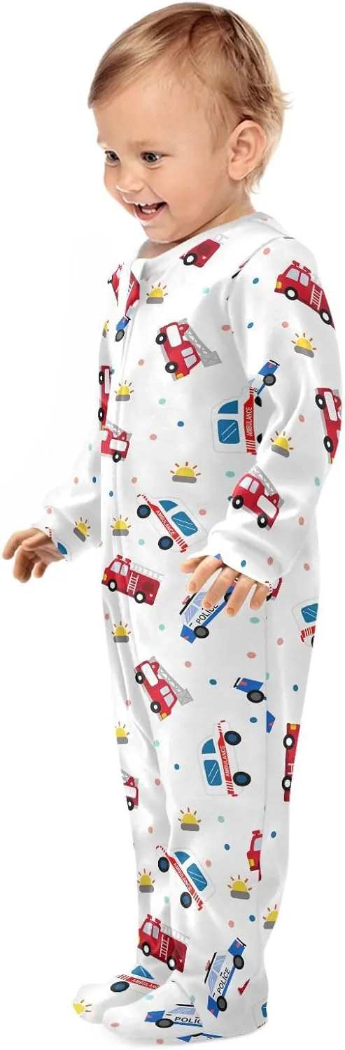 Dussdil Baby One-Piece Footies Newborn Rompers Pajamas Cotton Footed Pjs for Sleep Play Boys Girls