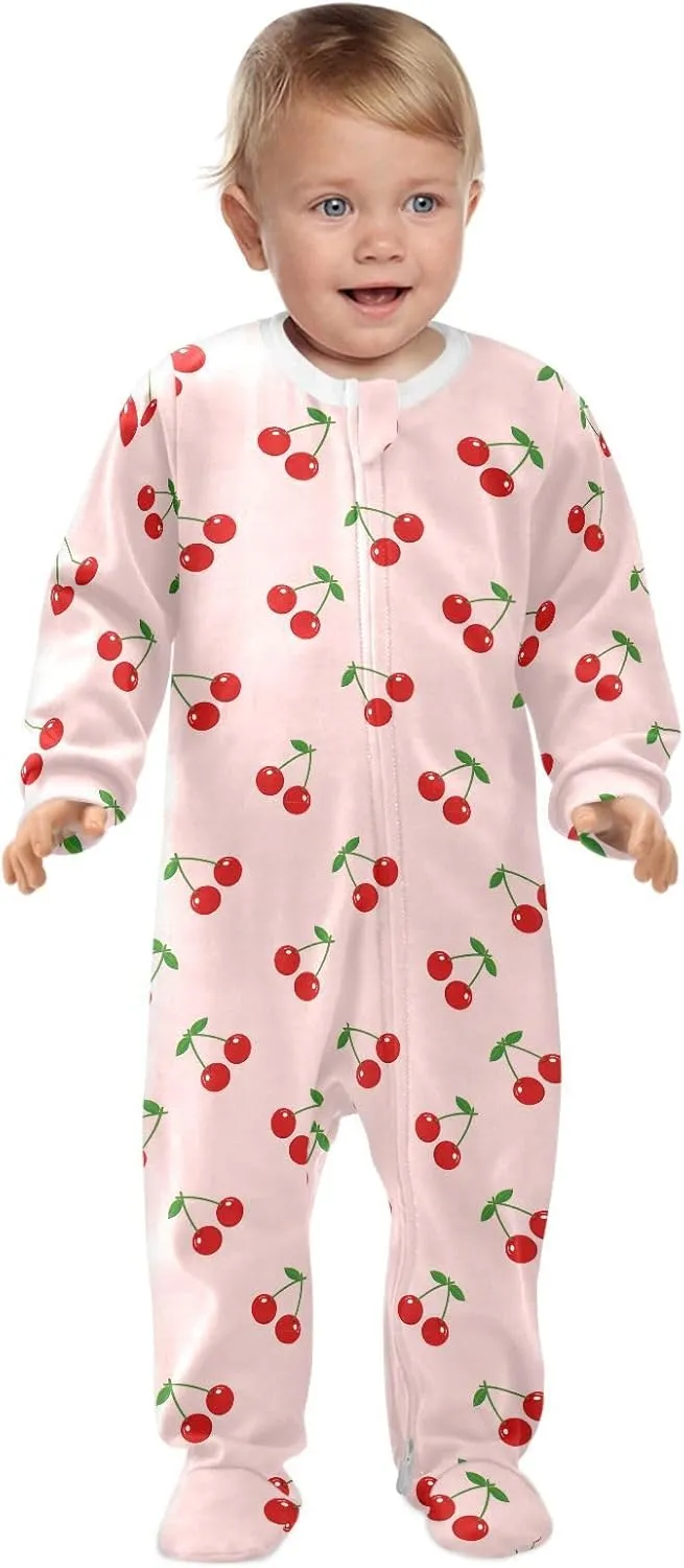 Dussdil Baby One-Piece Footies Newborn Rompers Pajamas Cotton Footed Pjs for Sleep Play Boys Girls