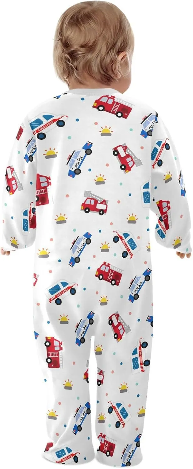 Dussdil Baby One-Piece Footies Newborn Rompers Pajamas Cotton Footed Pjs for Sleep Play Boys Girls