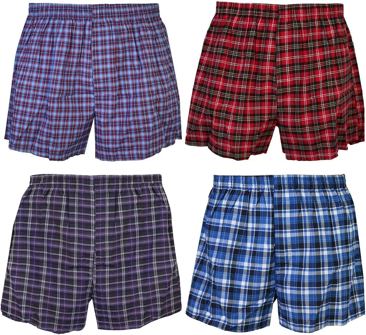 Falari 4-Pack Kids Boy Boxer Underwear Cotton Assorted Color